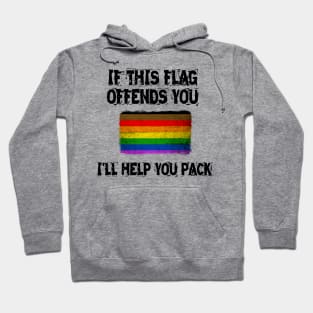 if this flag offends you-gay Hoodie